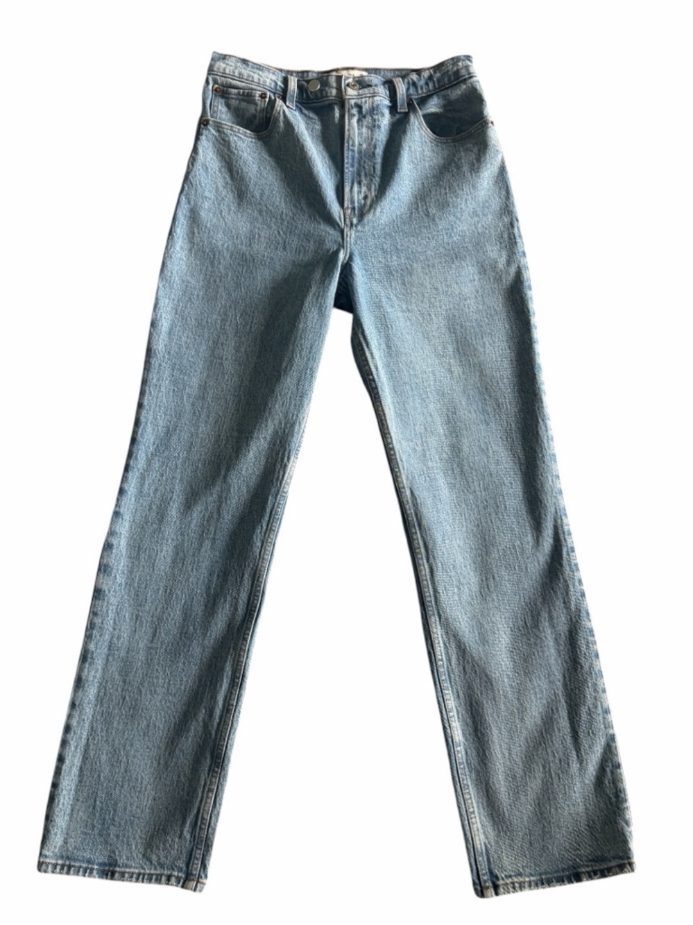 Abercrombie & Fitch 90s Straight High Rise Jeans Light Wash Size 29